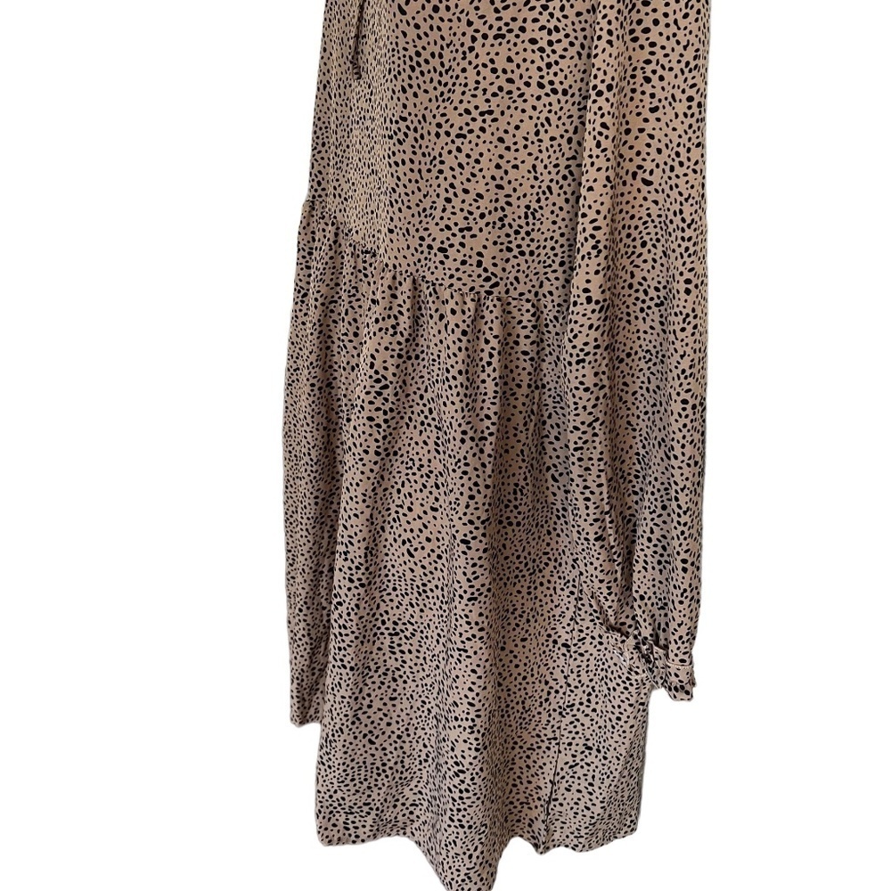 Shein | Midi Print Dress | Neck Tie Detail - Picture 3 of 6